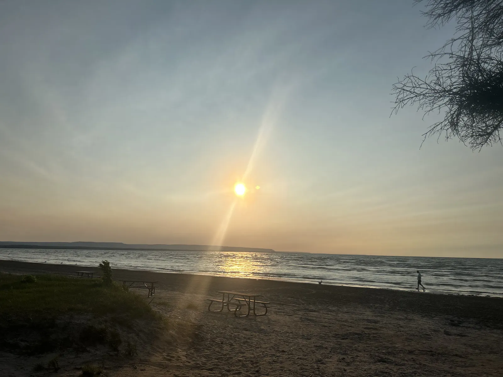Sunset over Georgian Bay at Wasaga Beach